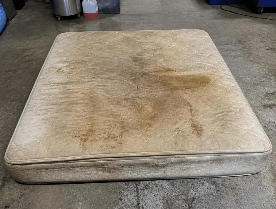 Matelas 2 places avant lavage